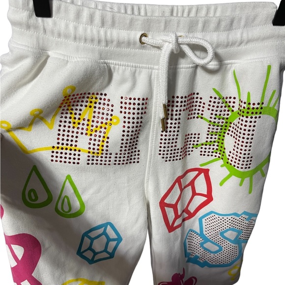 Genuine Streetwear Graffiti Short & Tee Set White and Bright Size Small - Picture 12 of 13